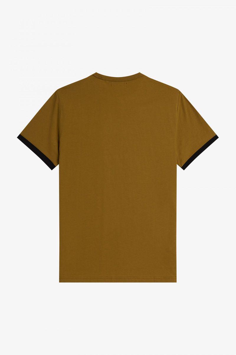 Camel Fred Perry Ringer Men's T Shirts | PH 1744FDNM